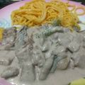 El cooksnap de Xhinna cuando hizo Carne de res (vaca) con vino tinto a la crema.