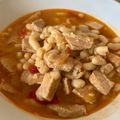 El cooksnap de Jara Loureiro cuando hizo Alubias blancas con solomillo de cerdo.