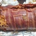 Ticsen Vorel's cooksnap of when they made Cheesy Turkey Bacon Bomb, Weaved Cheddar Meatloaf, Turkey Bacon Burger Patties.