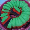 Cooksnap dari hayu untuk resep Rainbow Cake Kukus Lembut 2 Telur No Mixer