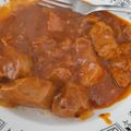 El cooksnap de Itziar cuando hizo Carne con tomate.