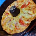 El cooksnap de Caro Zaragosi cuando hizo Budín de choclo, tomate, queso y cebolla.