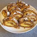 Lívia Baksa Cooksnap-ja, amikor elkészítette a(z) Répás piskótatekercs, narancsos, sajtkrémmel, húsvétra 🐰🥕🍊 receptet.