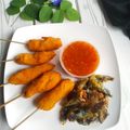 Cooksnap dari Syafa Syifa untuk resep Thai Street Food Platter (Bunga Telang Goreng, Chicken Stick)