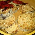 El cooksnap de Carina Cavallone cuando hizo Milanesa de berenjena a la napolitana con ensalada.