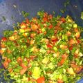 Hailey Snyder's cooksnap of when they made Pico De Gallo.