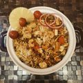 Poonam Singh का कुकस्नैप जब उन्होंने पनीर वेज बिरयानी (Paneer veg biryani recipe in Hindi) बनाया था।