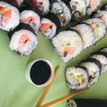 El cooksnap de cristina cuando hizo Sushi Maki vegetariano 🍱.