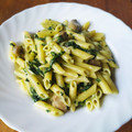 El cooksnap de Marta cuando hizo Pasta verde con espinacas y champiñón.
