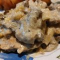 Ilona Budaváriné Kozocsa Cooksnap-ja, amikor elkészítette a(z) Tejfölös, zöldbabos, gombás karaj #kihívás receptet.