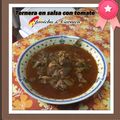 El cooksnap de Javichu Plaza cuando hizo Ternera en salsa con tomate.