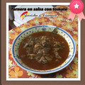 El cooksnap de Javichu Plaza cuando hizo Ternera en salsa con tomate.