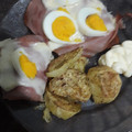 El cooksnap de Bárbara Gómez cuando hizo Milanesa napolitana con fritas y ensalada mixta.
