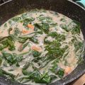 Gaia Riva's cooksnap of when they made Thai green curry with king prawns fettuccine 🦐.