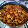 El cooksnap de Ana De Santos cuando hizo Caracoles chupaeros con tomate.