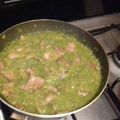 El cooksnap de Nora Ruiz cuando hizo Chuletas de cerdo en salsa verde.
