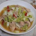 Cooksnap dari Lionie Adi untuk resep Tumis Sawi Putih Ayam
