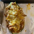 El cooksnap de jlseruiz cuando hizo Calabacines rellenos de carne picada, gratinados en freidora de aire.