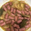 El cooksnap de Bruno BF cuando hizo Salchichas frescas encebolladas.