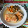 El cooksnap de Oscar cuando hizo Salmón a la naranja al horno con miel.