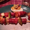 El cooksnap de Silvia Duarte cuando hizo Mini brochetes de panchos!! Con lo que había 😁.