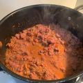 El cooksnap de Viviana Herrera Pareja cuando hizo Lasaña boloñesa.