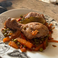 El cooksnap de Ainoa Doñas cuando hizo Pollo a la  Jardinera.