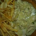 El cooksnap de Flavia Quevedo cuando hizo Pechugas al verdeo con fritas.