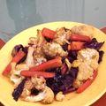 Cooksnap από Takis Tsirtsonis στη συνταγή Σαλάτα με ψητά καρότα, κουνουπίδι και κόκκινο λάχανο