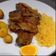 Cooksnap de Maria Luisa Cardoso quando cozinhou Rojões no forno com legumes.