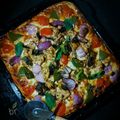 BR's cooksnap of when they made চিকেন টিক্কা প্যান পিজ্জা (chicken tikka pan pizza recipe in Bengali).