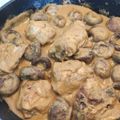 El cooksnap de Andrea Casero Moreno cuando hizo Contramuslos de pollo y setas en salsa.