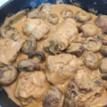 El cooksnap de Andrea Casero Moreno cuando hizo Contramuslos de pollo y setas en salsa.