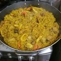 El cooksnap de cristina cuando hizo Arroz con calamares gambas y almejas 🦐.
