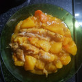 El cooksnap de Naty cuando hizo Cazuela de patatas con rape.