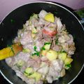 Brian weze's cooksnap of when they made Fried nduma with beef and potato served. with spinach.