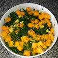 El cooksnap de Nuris Gutierrez cuando hizo Ensalada de mango, espinaca y aguacate.