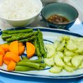 Cooksnap của Rose Truong khi họ làm theo món Măng tây non xào tỏi, hành tây
