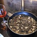 El cooksnap de clara.moreno cuando hizo Arroz negro con calamares.