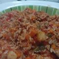 El cooksnap de Sole Mihaljevich cuando hizo Guiso de arroz con carne molida.