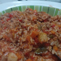 El cooksnap de Sole Mihaljevich cuando hizo Guiso de arroz con carne molida.