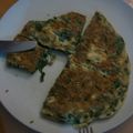 El cooksnap de Russo EC cuando hizo Tortilla de espinacas y acelgas.