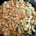El cooksnap de Ma. Angelica Nuñez Valdez cuando hizo Pollo al CURRY apio y manzana.