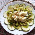 El cooksnap de Loli Recetas cuando hizo Carpaccio de calabacín y kiwi con vinagreta de naranja y miel.