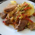 El cooksnap de María Victoria cuando hizo Bifes a la criolla.