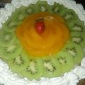 El cooksnap de Mariana del Valle cuando hizo Tarta frutal con dulce de leche y chantillí.
