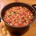 El cooksnap de Alexander cuando hizo Ceviche de salchicha.