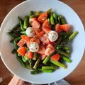 El cooksnap de Aida Cocina cuando hizo Espárragos verdes con cherrys y mozzarella.