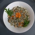 Cooksnap của PhuongAnh khi họ làm theo món Cơm chiên trứng cà rốt xúc xích ngải cứu