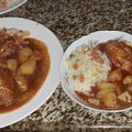 El cooksnap de Cindy Artola cuando hizo Guisado de pollo con papas y zanahorias.